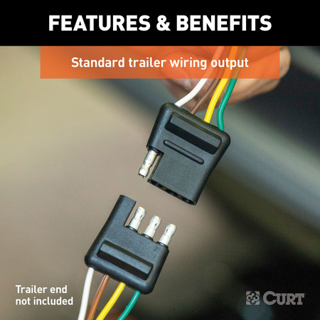 Curt Custom Wiring Harness (4-Way Flat Output) 56422